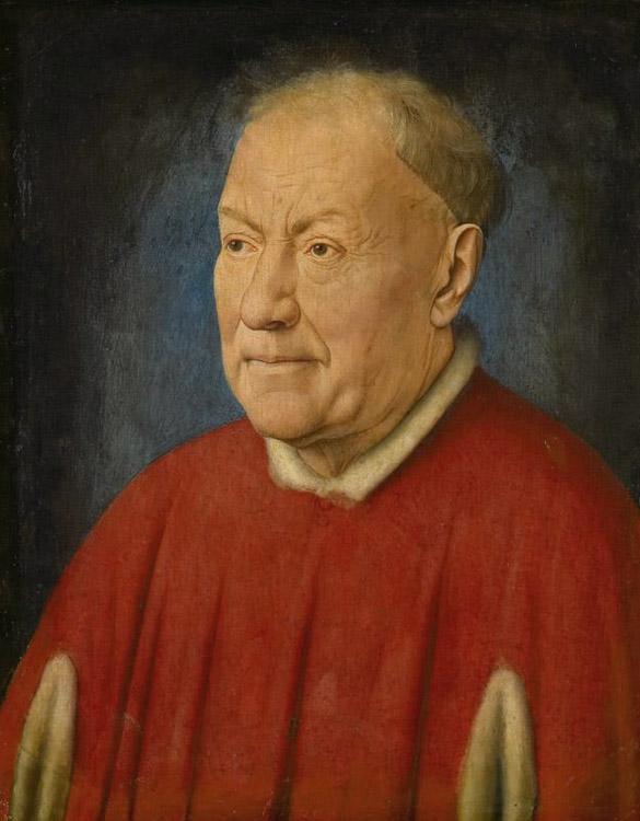 Jan Van Eyck Portrait of Cardinal Nicola Albergati (mk08) oil painting picture